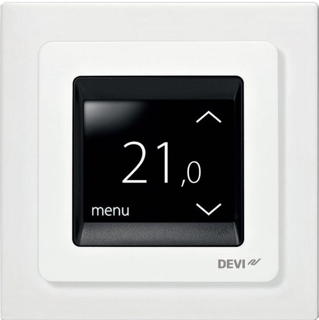 DEVIreg Touch Programmable Thermostat (Pure White) Underfloor Heating UK
