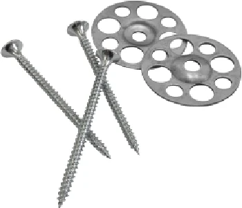 40mm Galvanised Washer & 25mm Screw (Pack of 50)