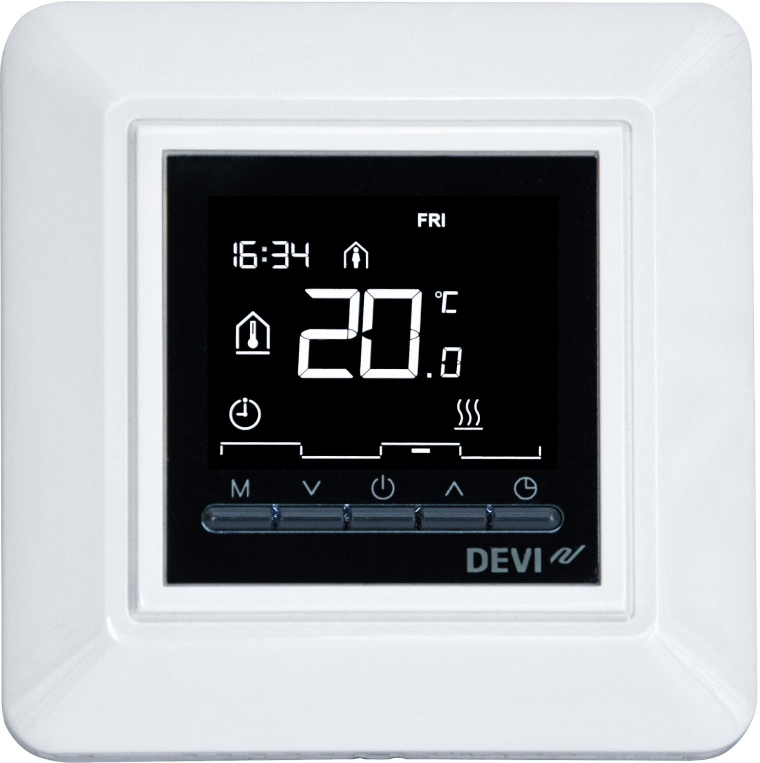 DEVIreg Opti Thermostat - Pure White - Underfloor Heating UK