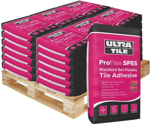 Ultra-Tile ProFlex S1 SP+ES Standard Set Flexible Grey Tile Adhesive - 54 Bags
