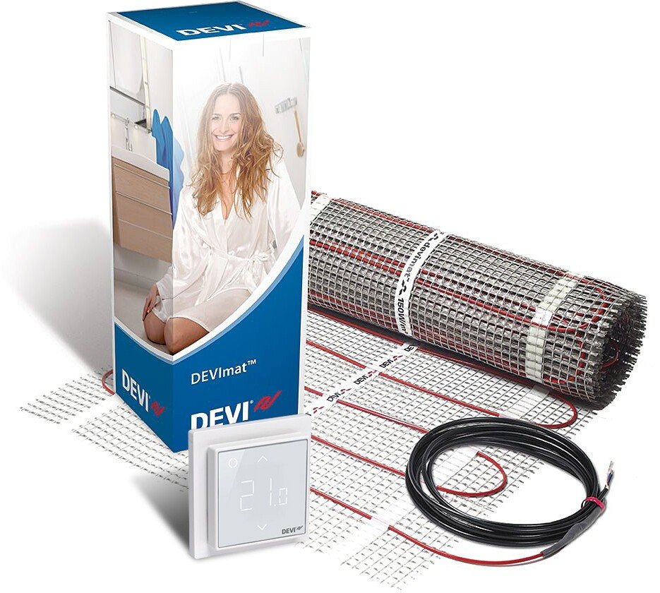 20.0m2 Electric Underfloor Heating kit 150w White Touch Thermostat