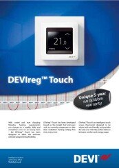 DEVIreg Touch Programmable Thermostat (Pure White) - Underfloor Heating UK